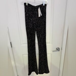Alice + Olivia Lara Sequin Bootcut Pant